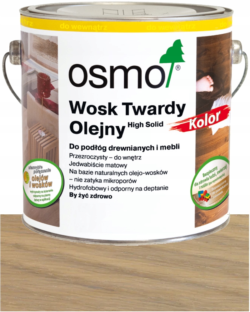 Osmo Tvrdý olejový vosk Farba 3040 Biela Hodvábna 2,5L