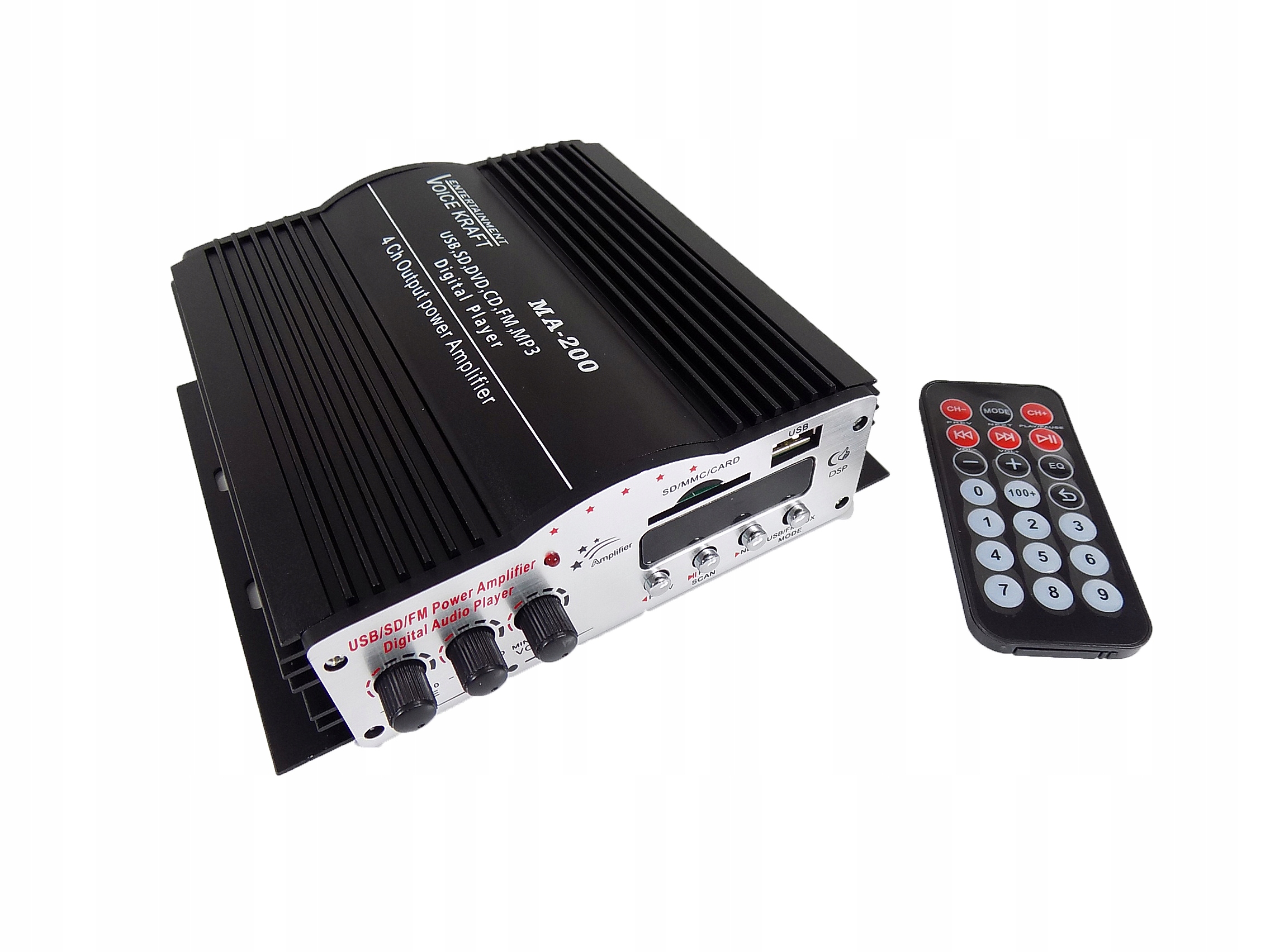 4 KOLUMNY NAŚCIENNE PODWIESZANE SUFITOWE + WZMACNIACZ MP3 USB RADIO AUX Kod producenta 1050-WH