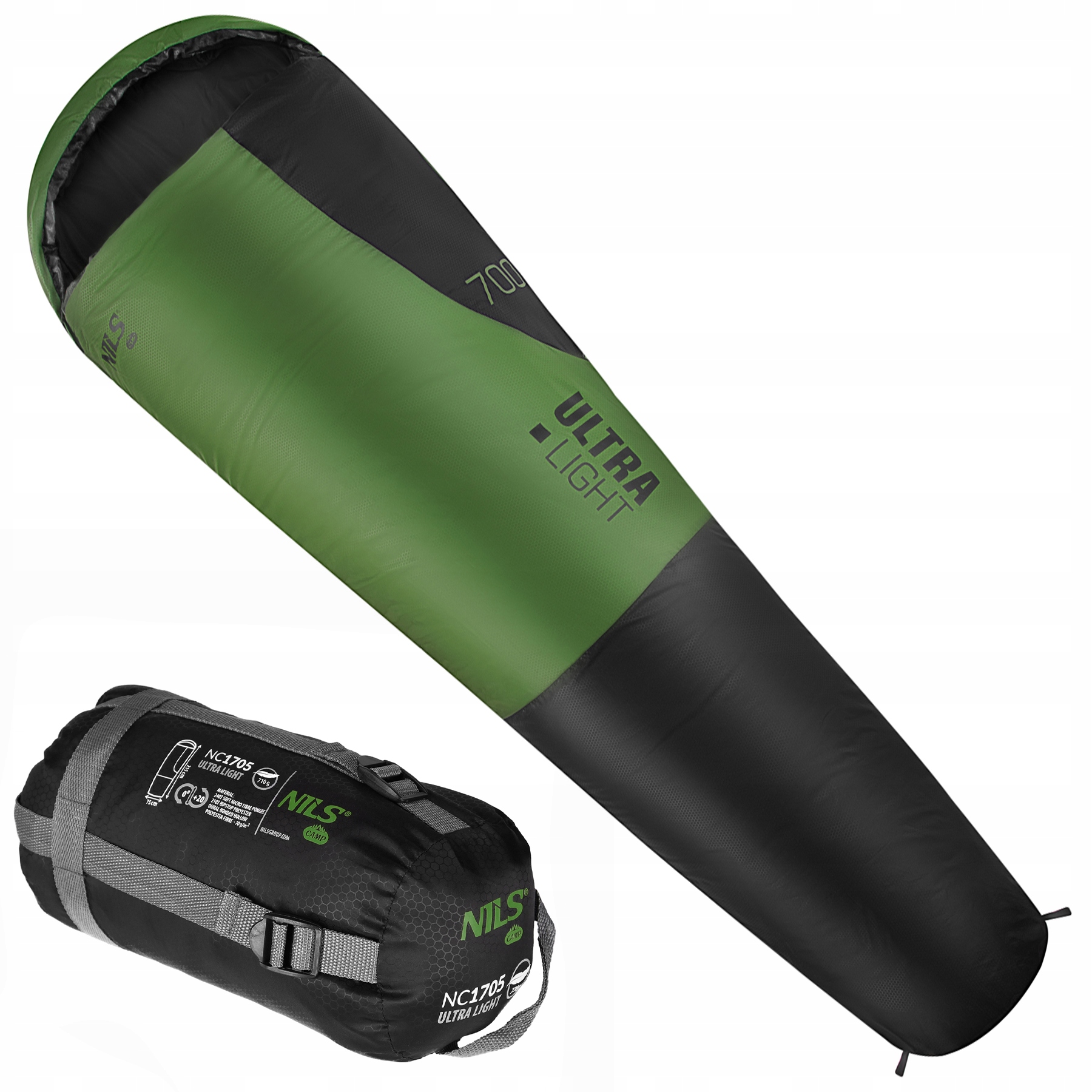 Spací Pytel Ultra Light 710 G 520°C NC1705 Nils Camp Lehký Trekingový