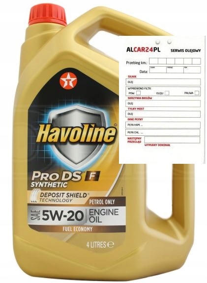 

Olej Texaco Havoline ProDS F Sae 5W-20 4L