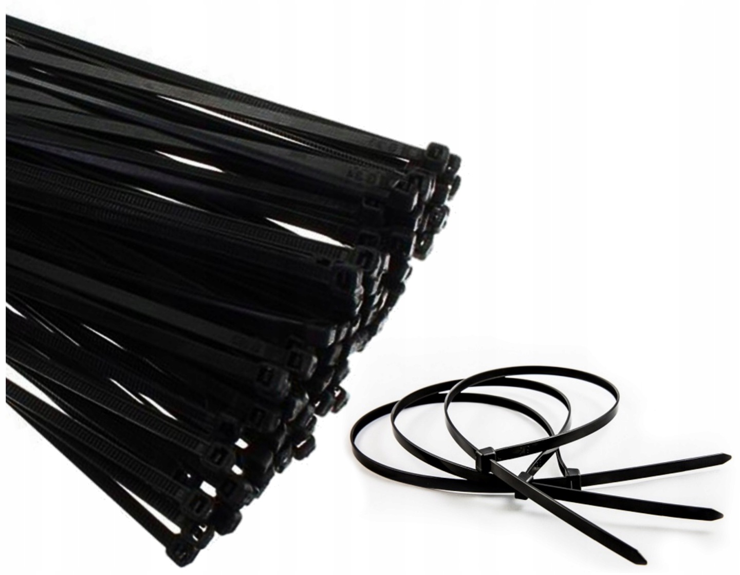 

Opaski zaciskowe kablowe czarne 370x4,8mm 100szt