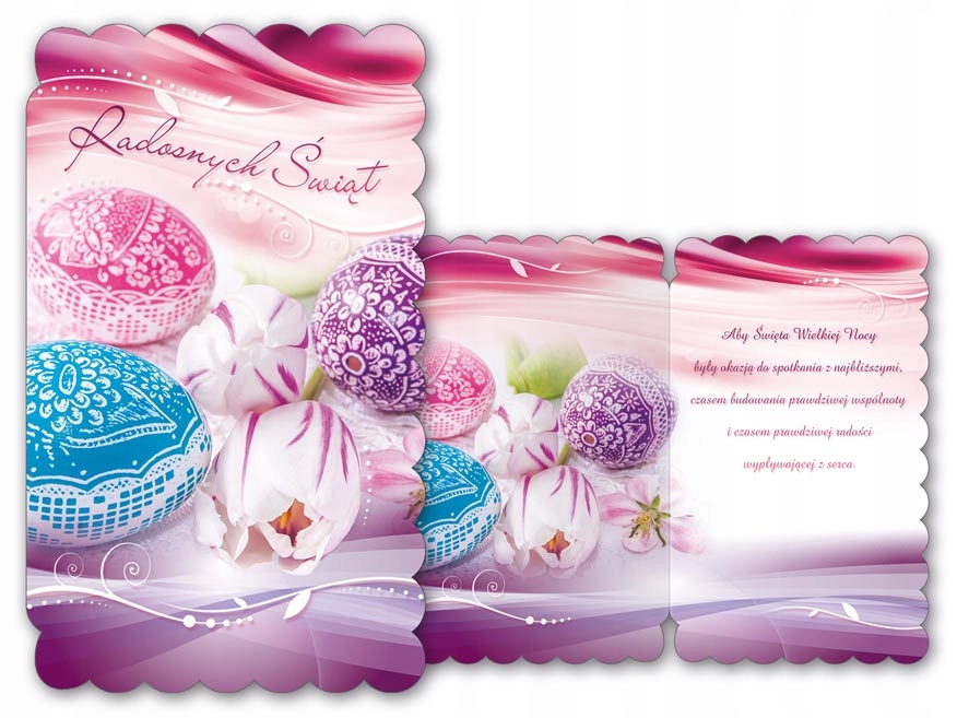 KARNET LAURKA KARTKA WIELKANOC ŚWIĘTA + KOPERTA