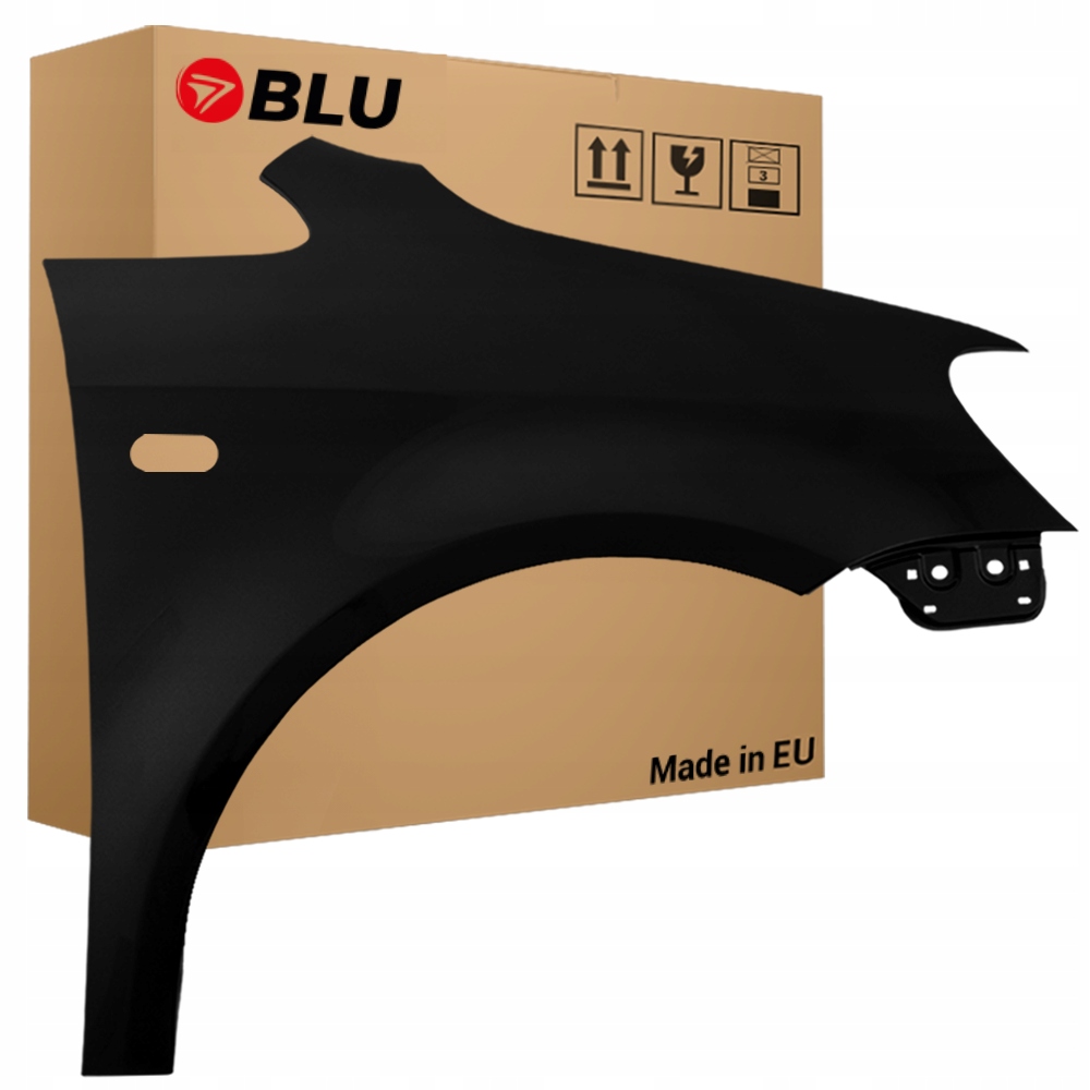 Blu Blatník Vw Caddy III 3 2K lift LC9Z pravý 10-15 přední s otvorem