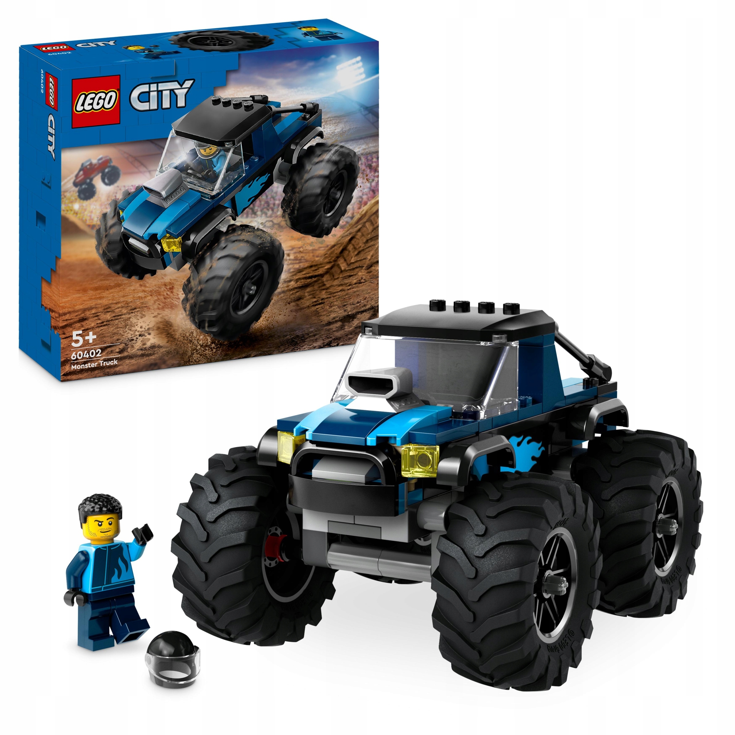Sada Lego City 60402 Modrý Monster Truck Dárek Pro Dítě Auto