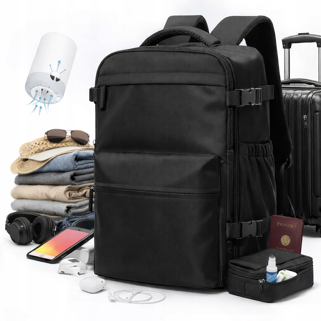 Batoh vacuum 40×20×25 Ryanair – příruční zavazadlo s pumpičkou