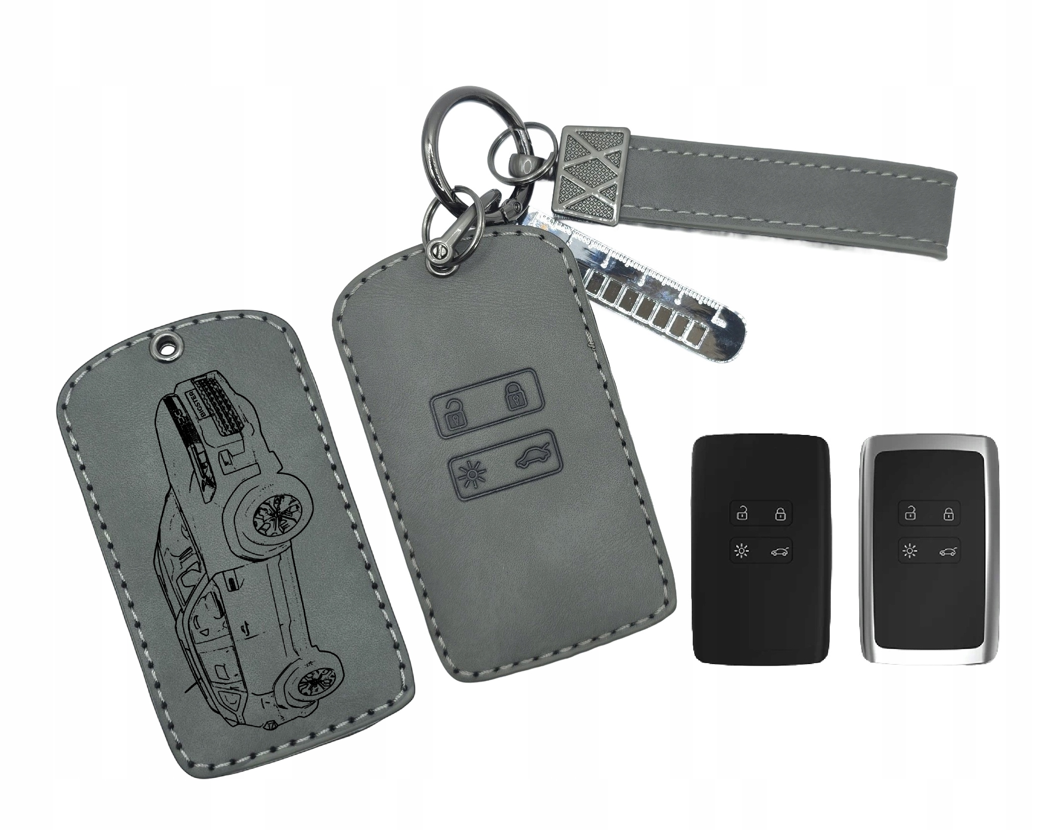 Etui karte Dacia Duster Bigster Renault 5 Clio Austral Megane Captur Arkana