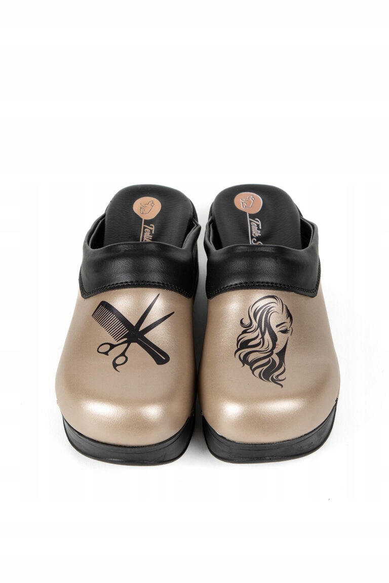 Buty medyczne Klapki robocze Air Clogs obuwie ze wzorem fryzjerskim 39