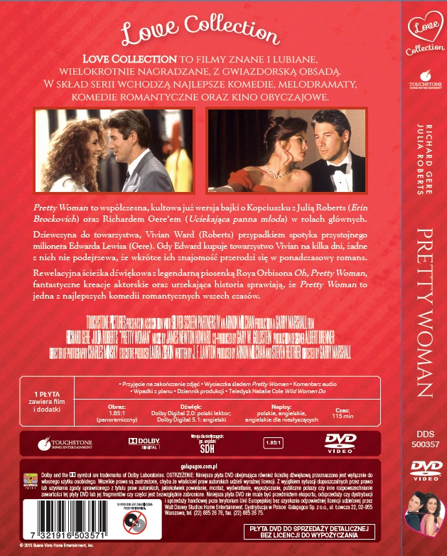 PRETTY WOMAN (DVD) LOVE COLLECTION Gatunek romanse