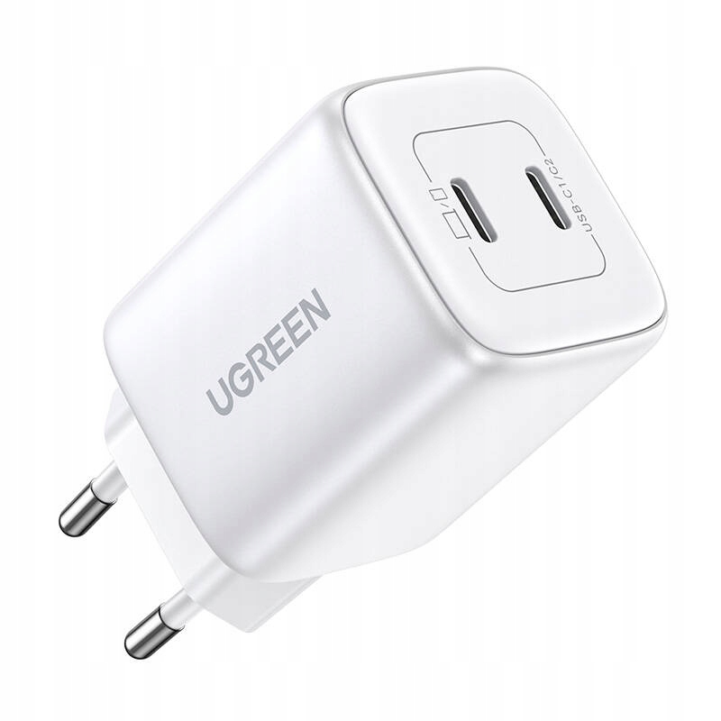 UGREEN ŁADOWARKA SIECIOWA ZASILACZ KOSTKA 45W 2X USB-C PD 3.0 QC 4.0 GAN