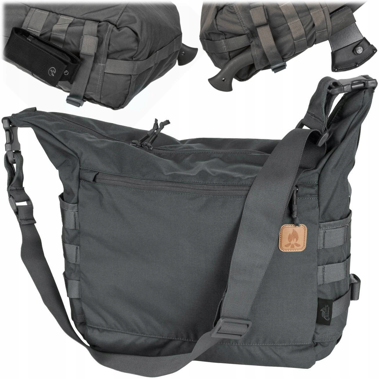 Helikon Bushcraft Sakwa pánská kabelka Satchel Shadow Grey šedá