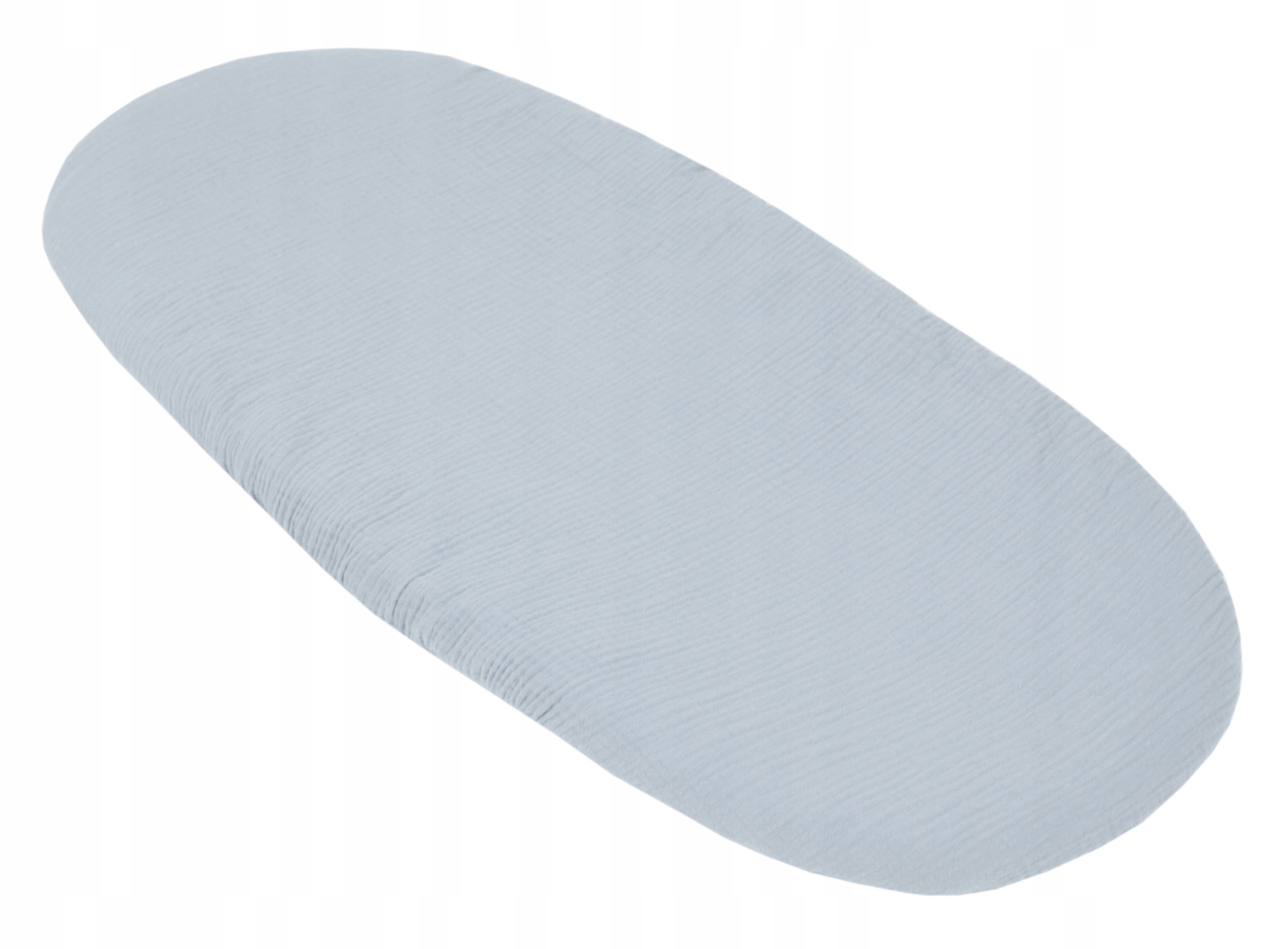 BabyLux PRZEŚCIERADŁO MUŚLINOWE Z GUMKĄ DO WÓZKA GONDOLI KOŁYSKI SILVER