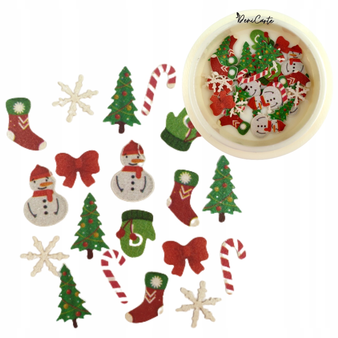 

Ozdoba Do Paznokci Świąteczna Zimowa