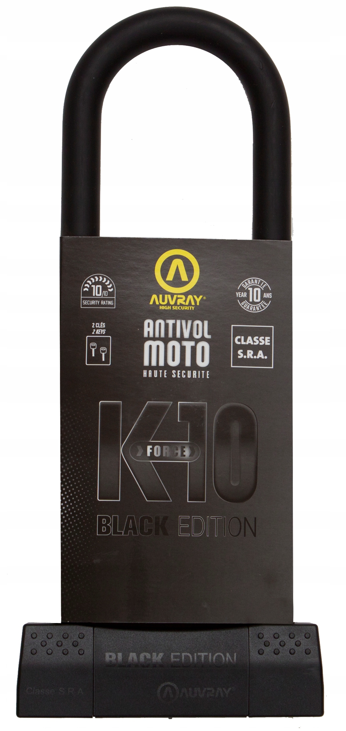 ЗАСТІБКА AUVRAY U LOCK BLACK 85 X 310 SRA