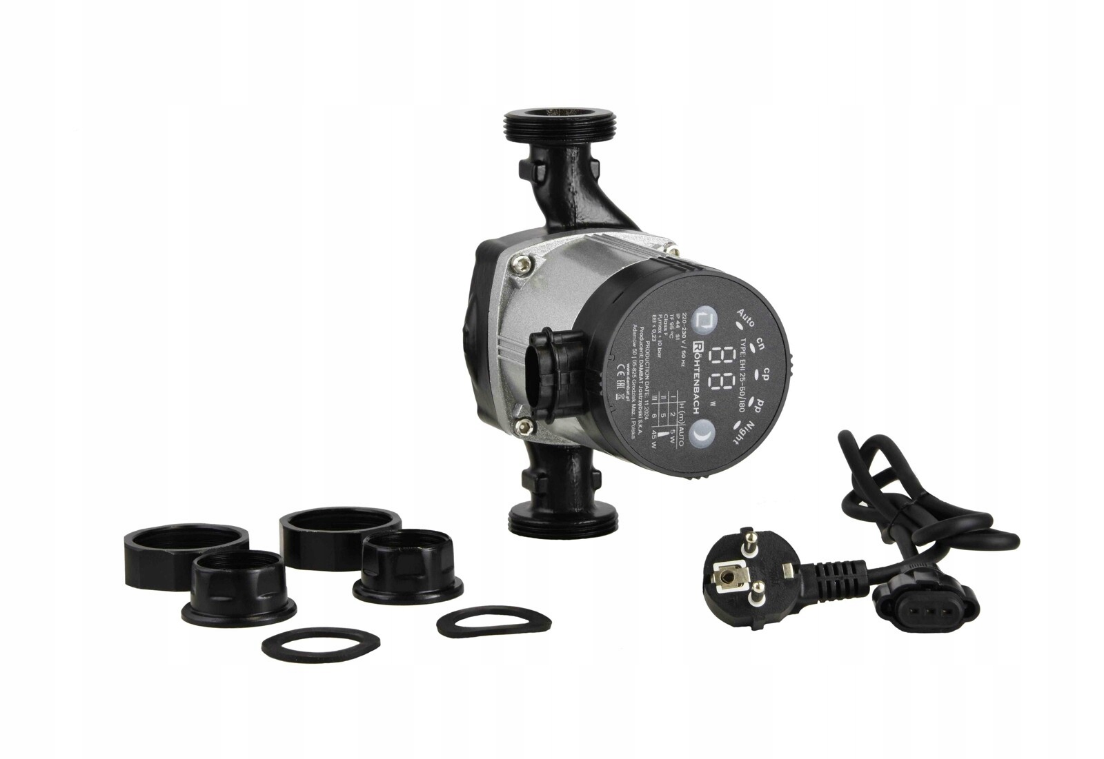 Energeticky úsporná obehová pumpa Ehi 25-60/180 Do C.o.+ Skrutky