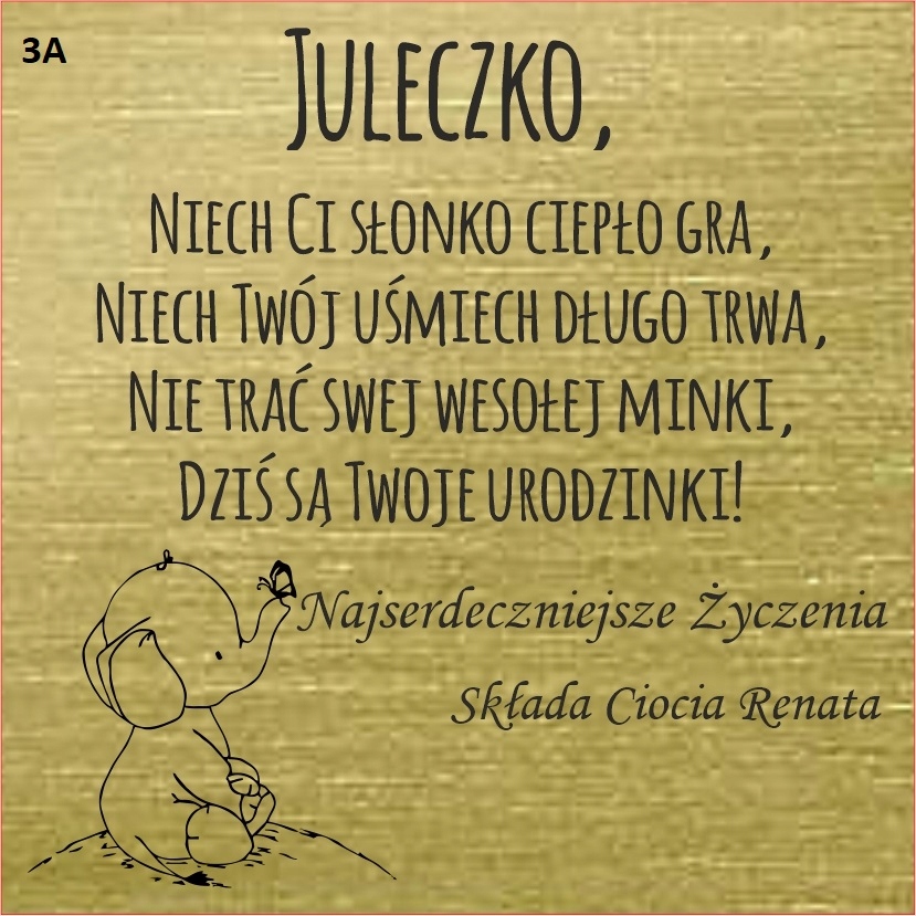 

Usługa Graweru Na Laminacie Dedykacja Na Życzenie