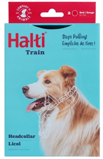 Levně Uzdový Obojek Pro Psa Kantárek Halti Velikost 2 Červená Kontrola Psa