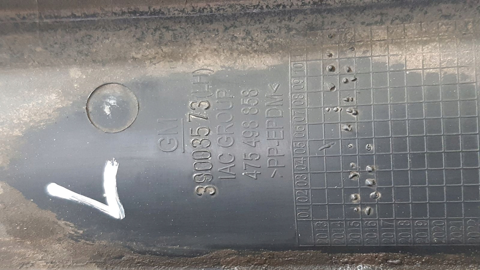 lišta hokej doplněk nárazníku levá Opel Corsa E 1,4