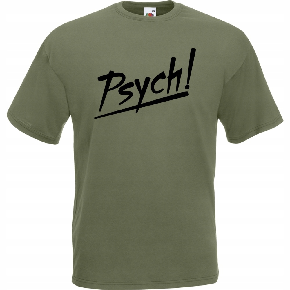 

Koszulka psych! psycho M oliwkowa