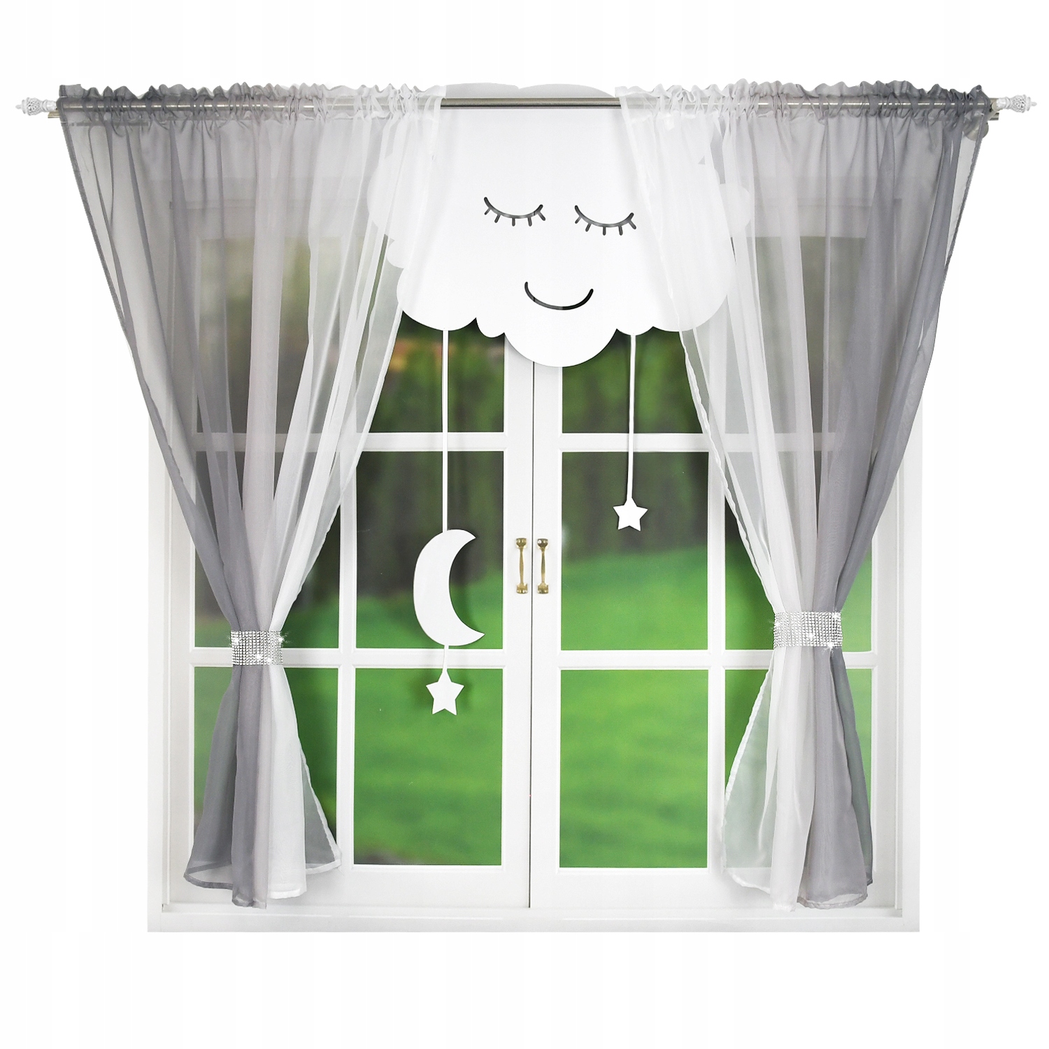 ZESTAW FIRAN Z CHMURKĄ I KSIĘŻYCEM DLA DZIECKA