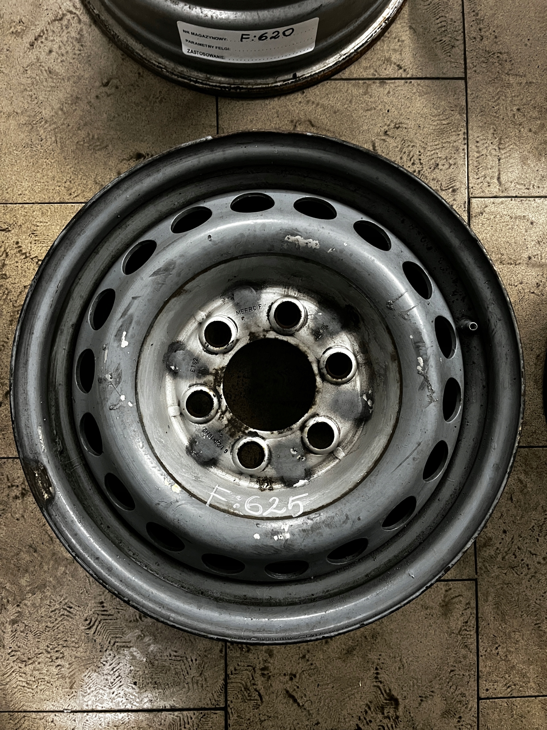 FELGA STALOWA MERCEDES BENZ SPRINTER CRAFTER 6,5X16 6X130 ET 62 Producent felg Volkswagen OE