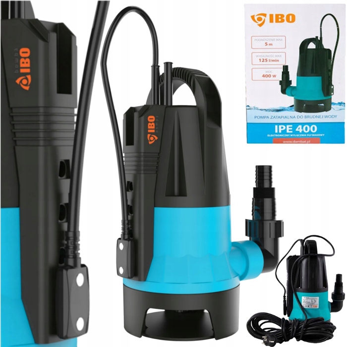 Ponorná Pumpa Na Špinavú Čistú Vodu Ipe 400 Výkonná, Výkonná, 230 V, Ibo