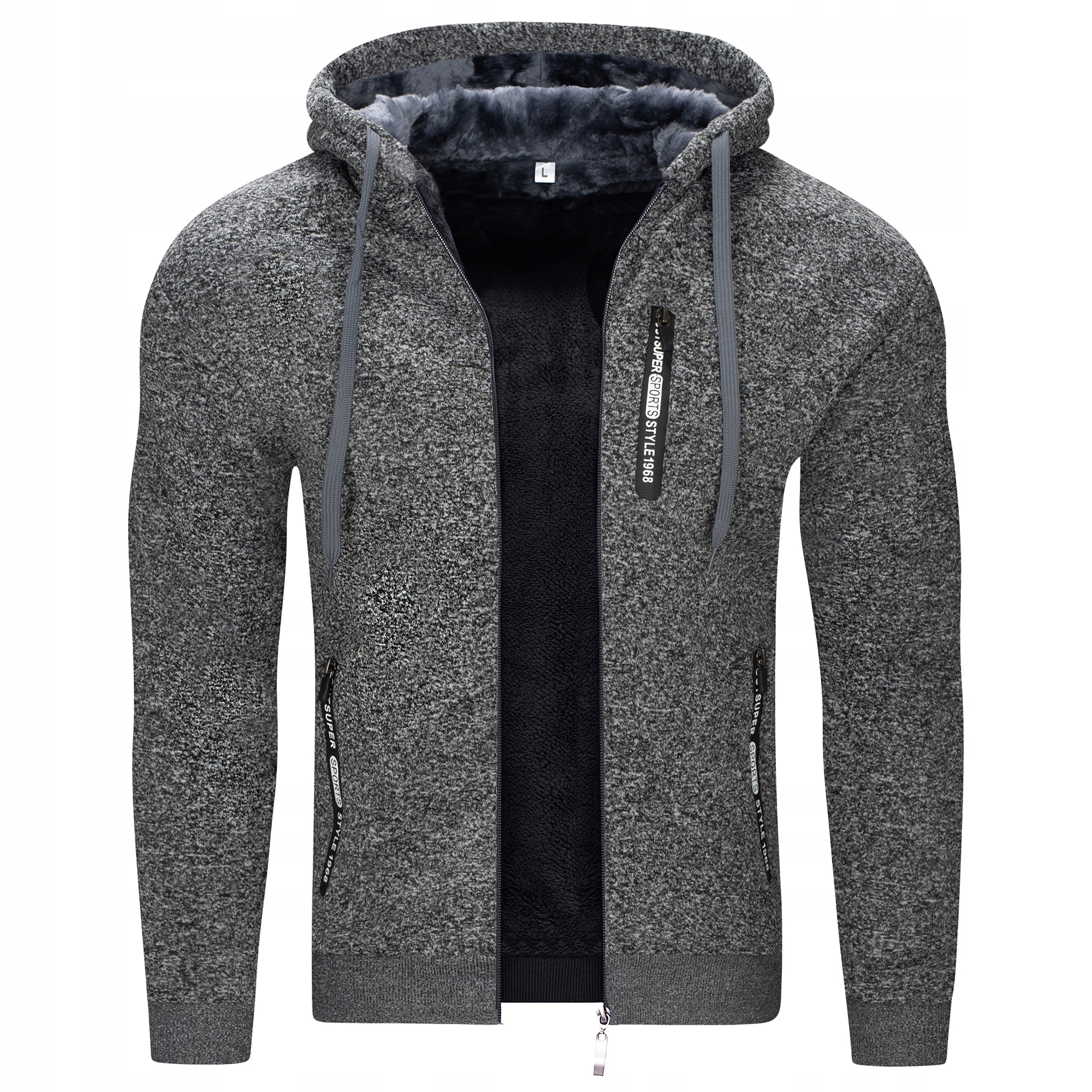 R2660 vel 6XL Pánská Mikina S Mikina S Kapucí Kožešina Premium