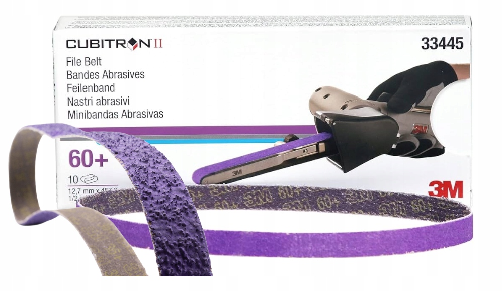 3M 33445 Brúsny Pás Cubitron II P60+PRE Pilník Na Pásovú Brúsku Z Kovu