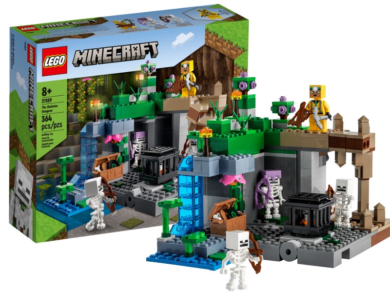 LEGO MINECRAFT LOCH SZKIELETÓW ZESTAW 21189 KLOCKI Marka LEGO