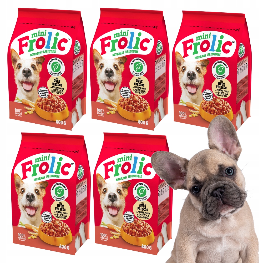 Frolic Mini Suché krmivo pro psy Malých Plemen Hovězí maso 5x800g