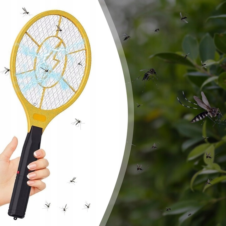 ELEKTRYCZNA PALETKA DO ŁAPANIA MUCH ŁAPKA PACKA NA MUCHY KOMARY ĆMY MUSZKI EAN (GTIN) 0651820024983