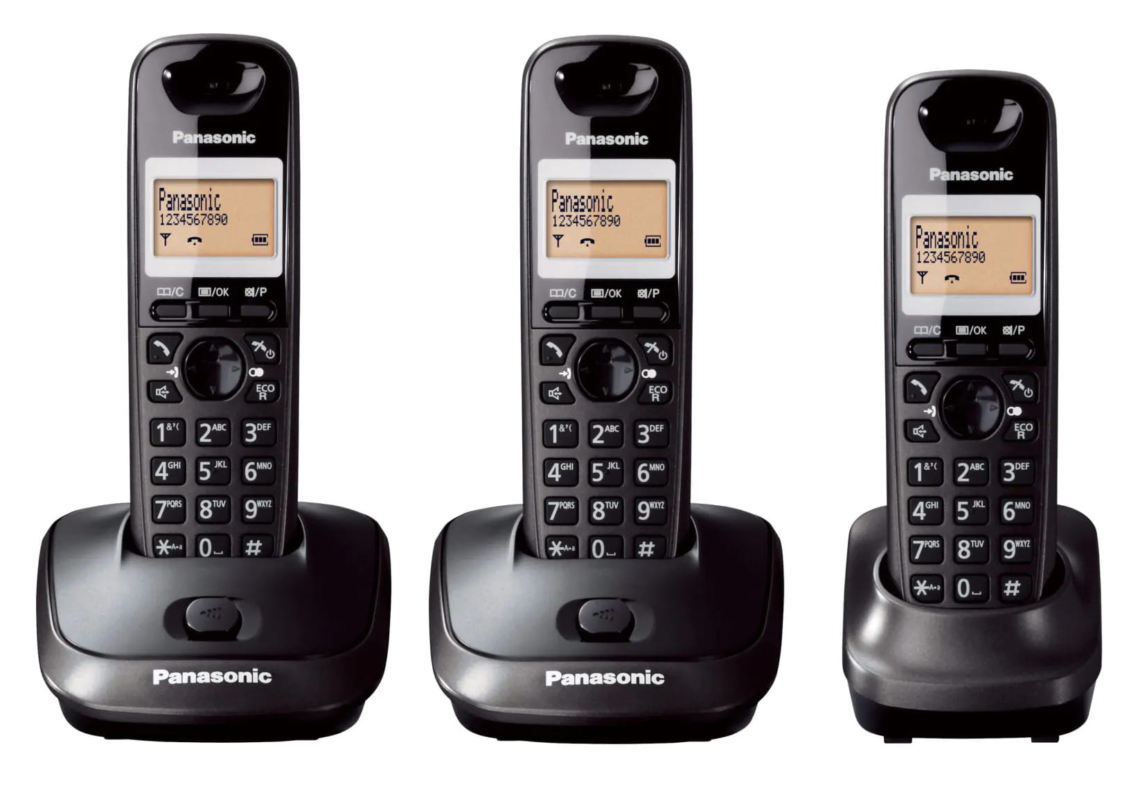 Telefon Dect Panasonic Kx-tg 2512 2511 3 Słuchawki