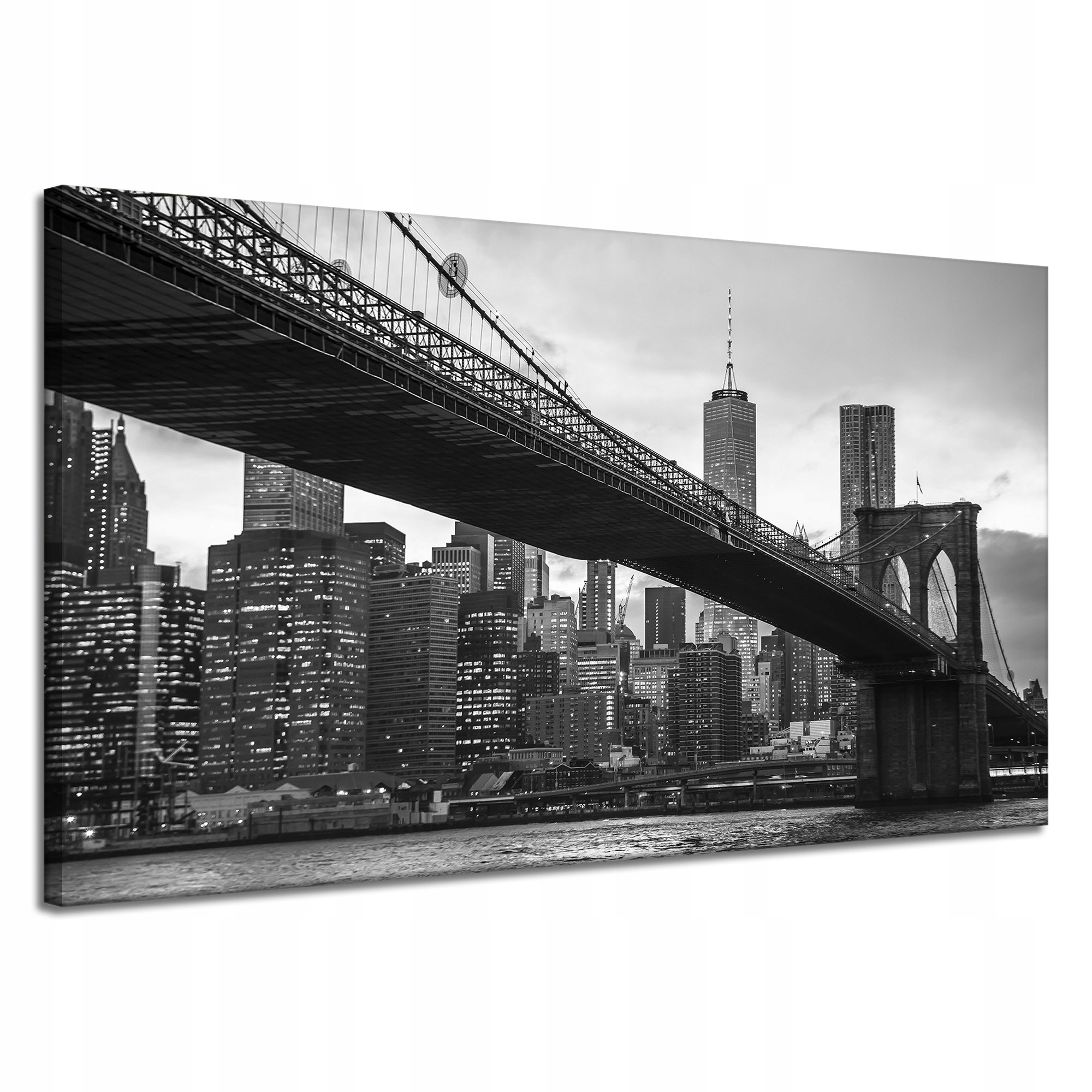 Obraz na plátně Manhattan most černobílý 120X70
