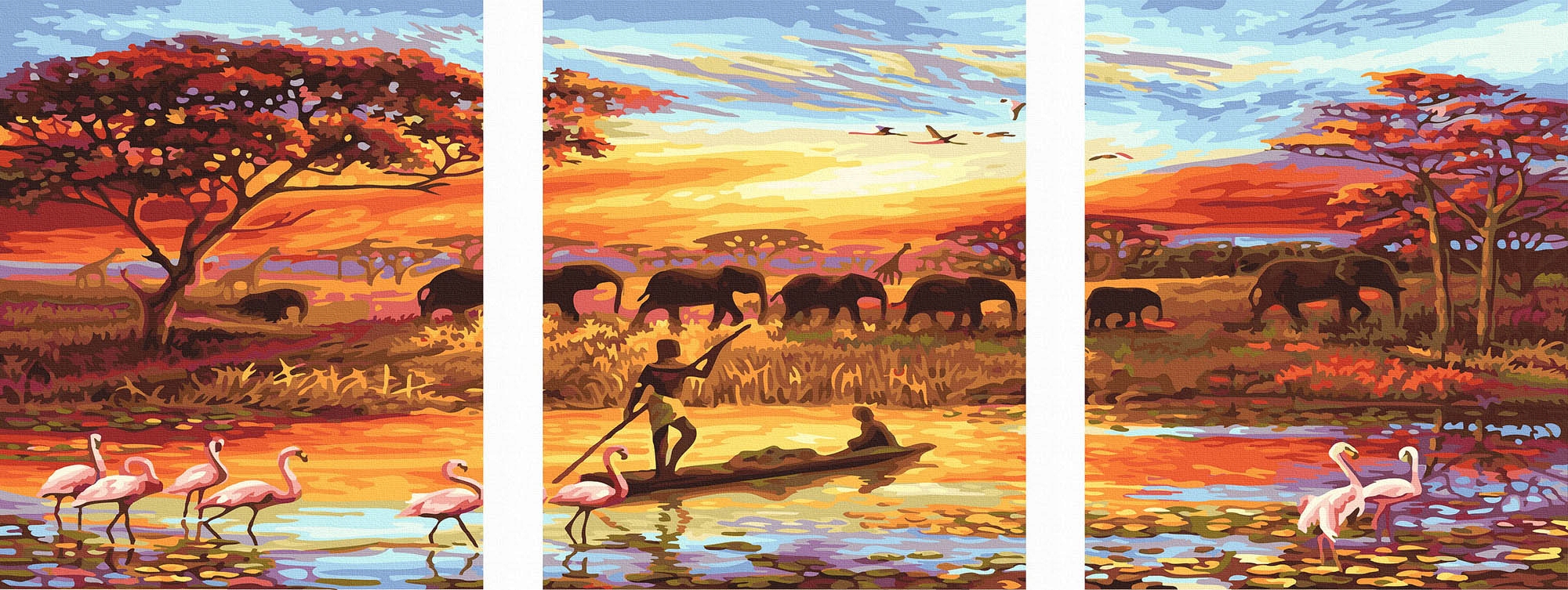 Malování podle čísel iPicasso 50x120 cm na rámu