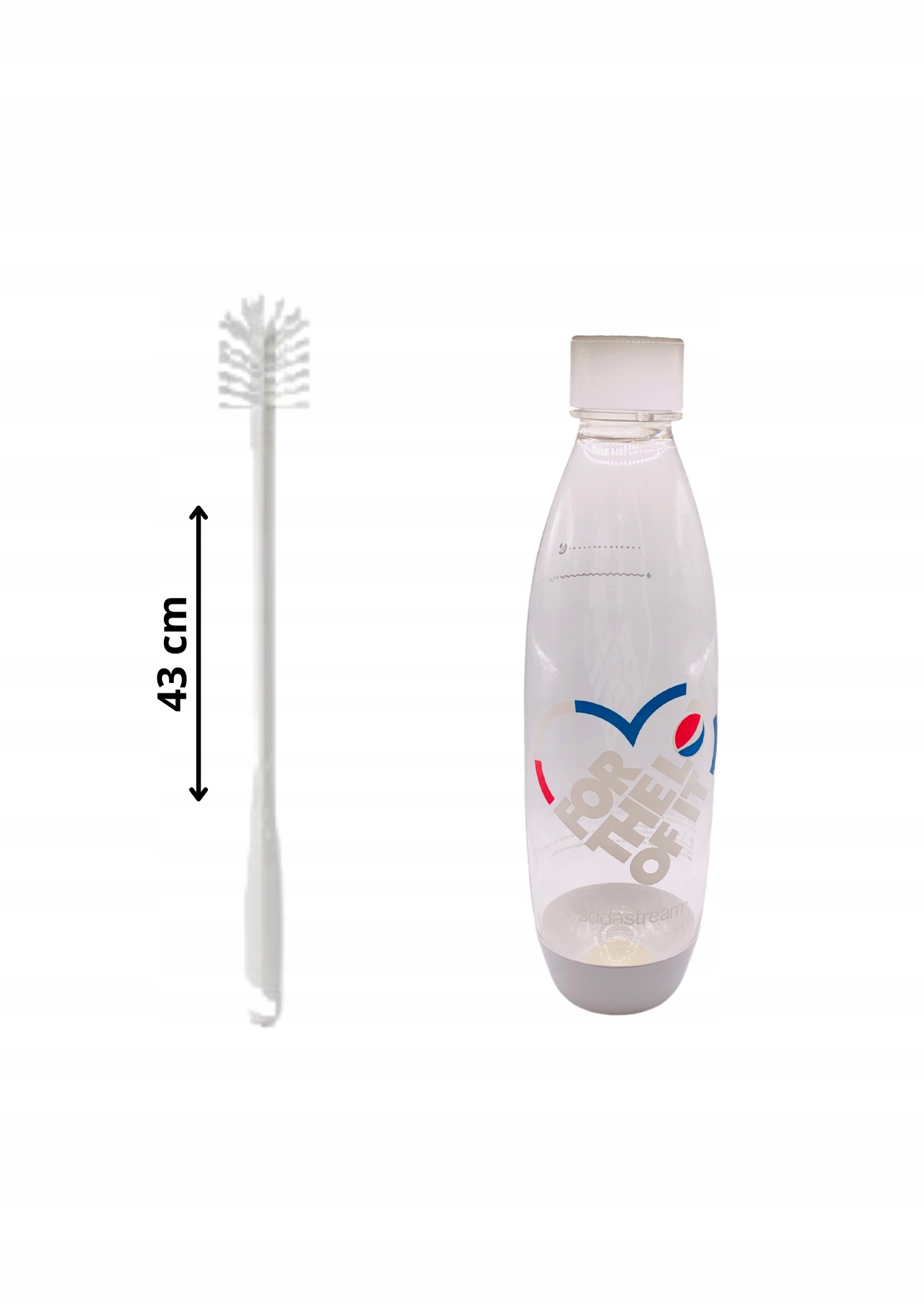 Szczotka do czyszczenia butelek SodaStream do saturatora długa 43 cm