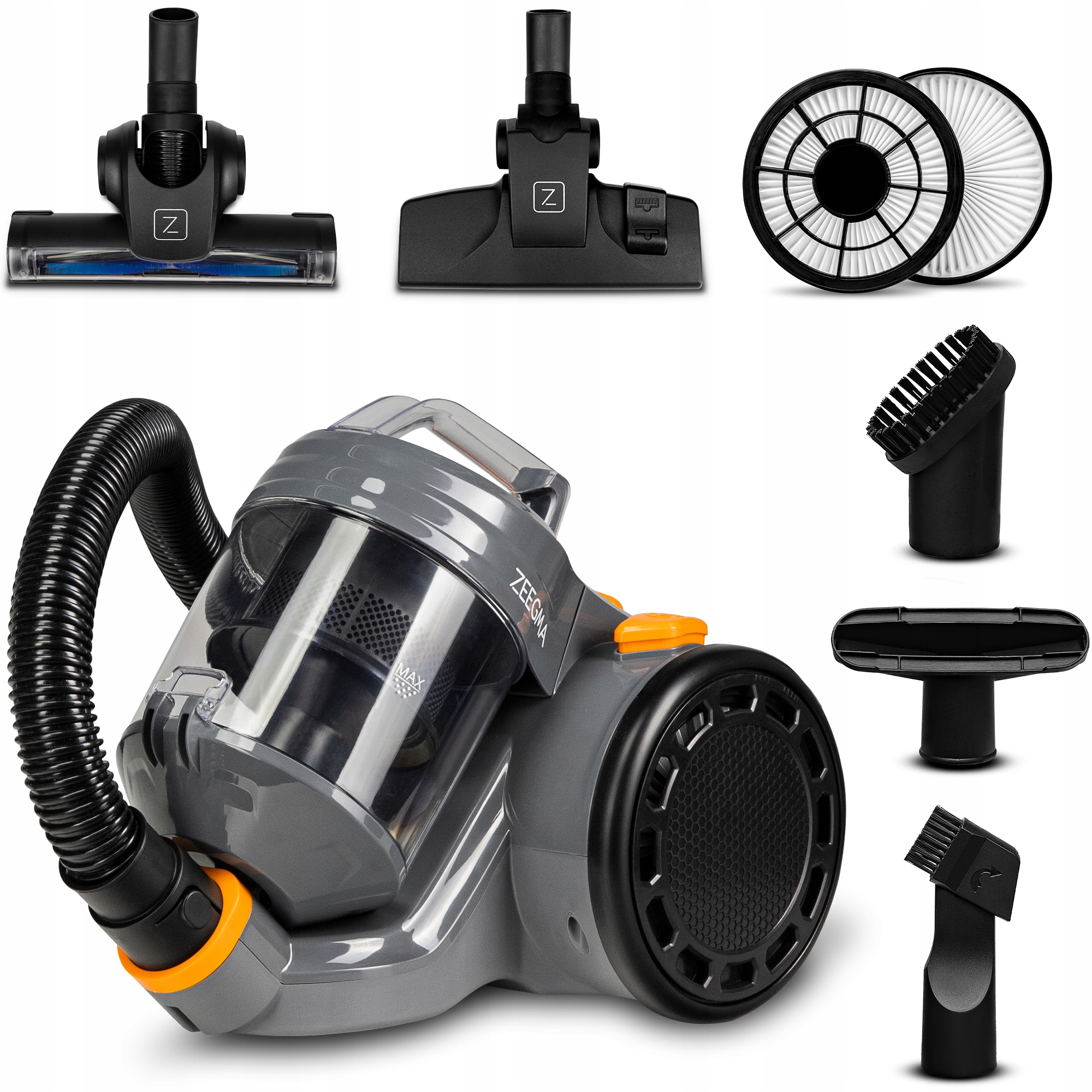 

Odkurzacz Bezworkowy Zeegma 4000W Turboszczotka