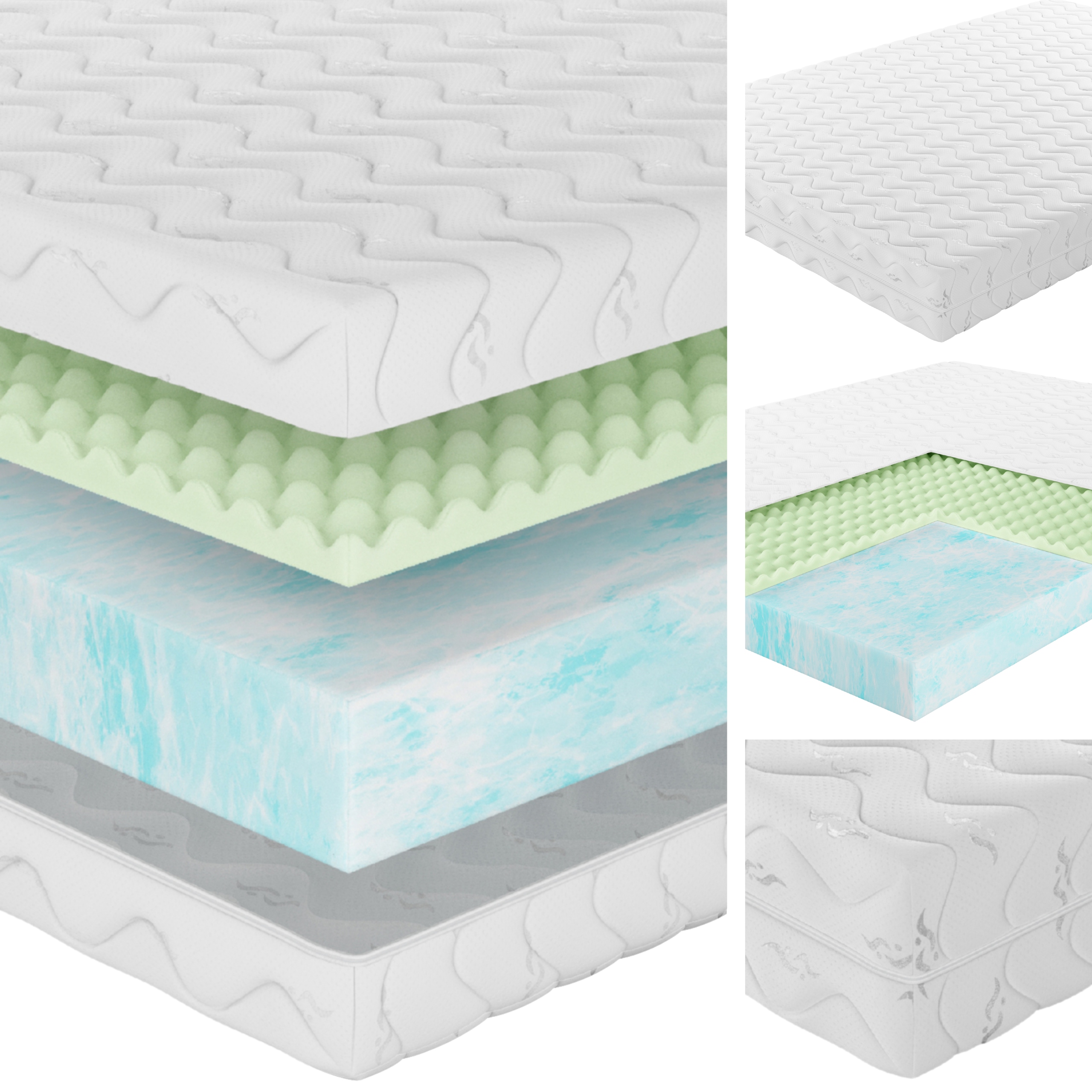 Materac 140x200 Piankowy Senpuro Active Comfort Twardy H3+ H4