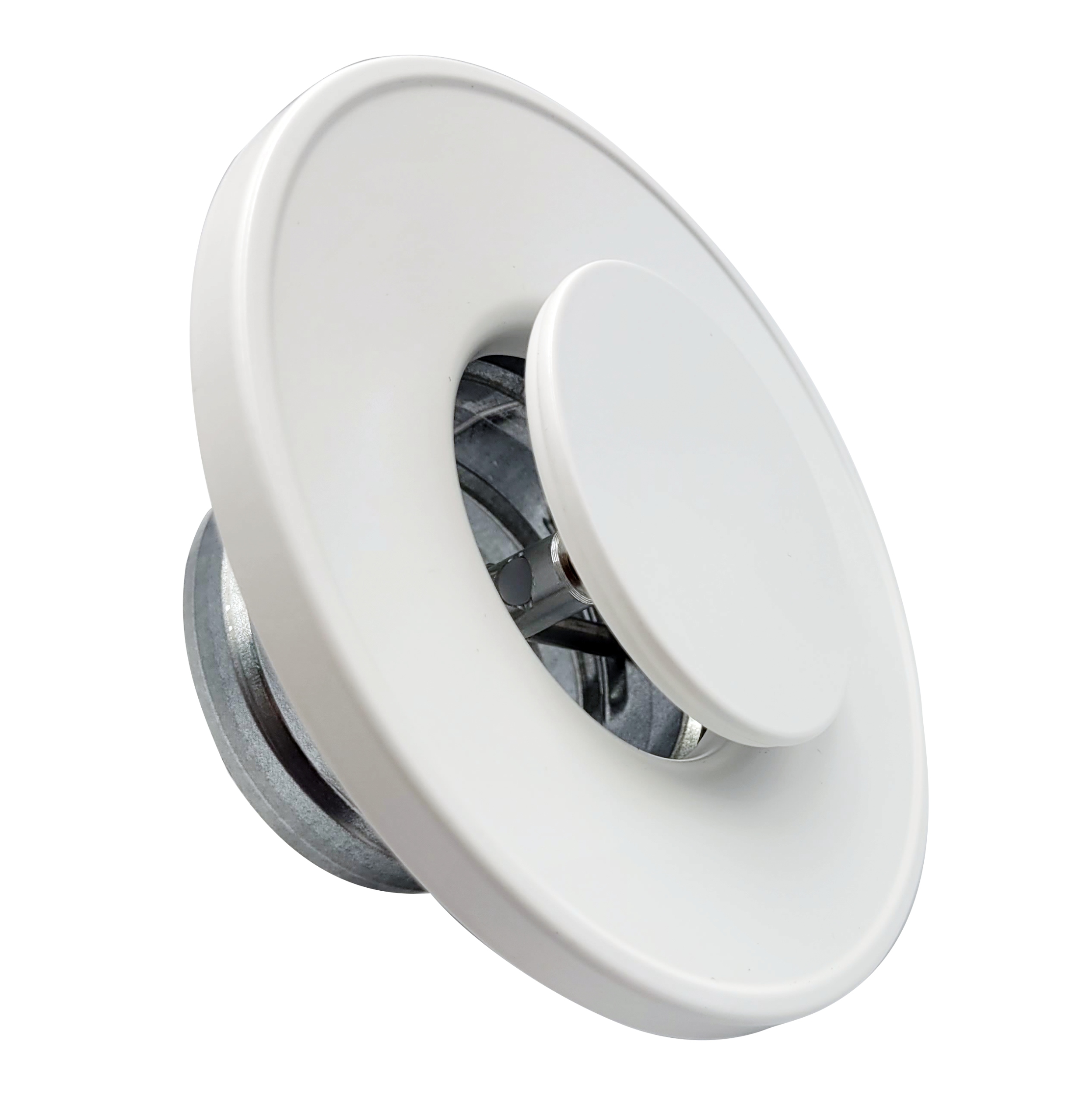 

Anemostat okrągły z ramką 125 mm biały Darco metal
