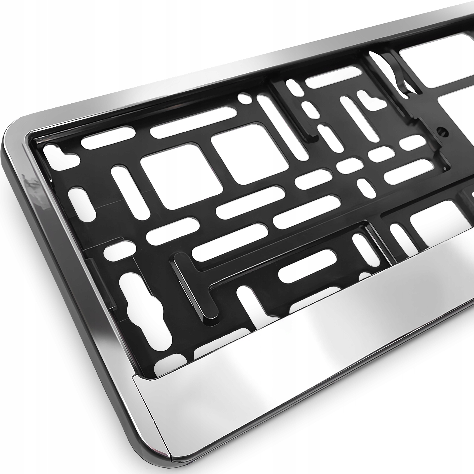 Ramka Ramki Pod Tablice Rejestracyjną Do Tablic Foliowana Chrom Połysk