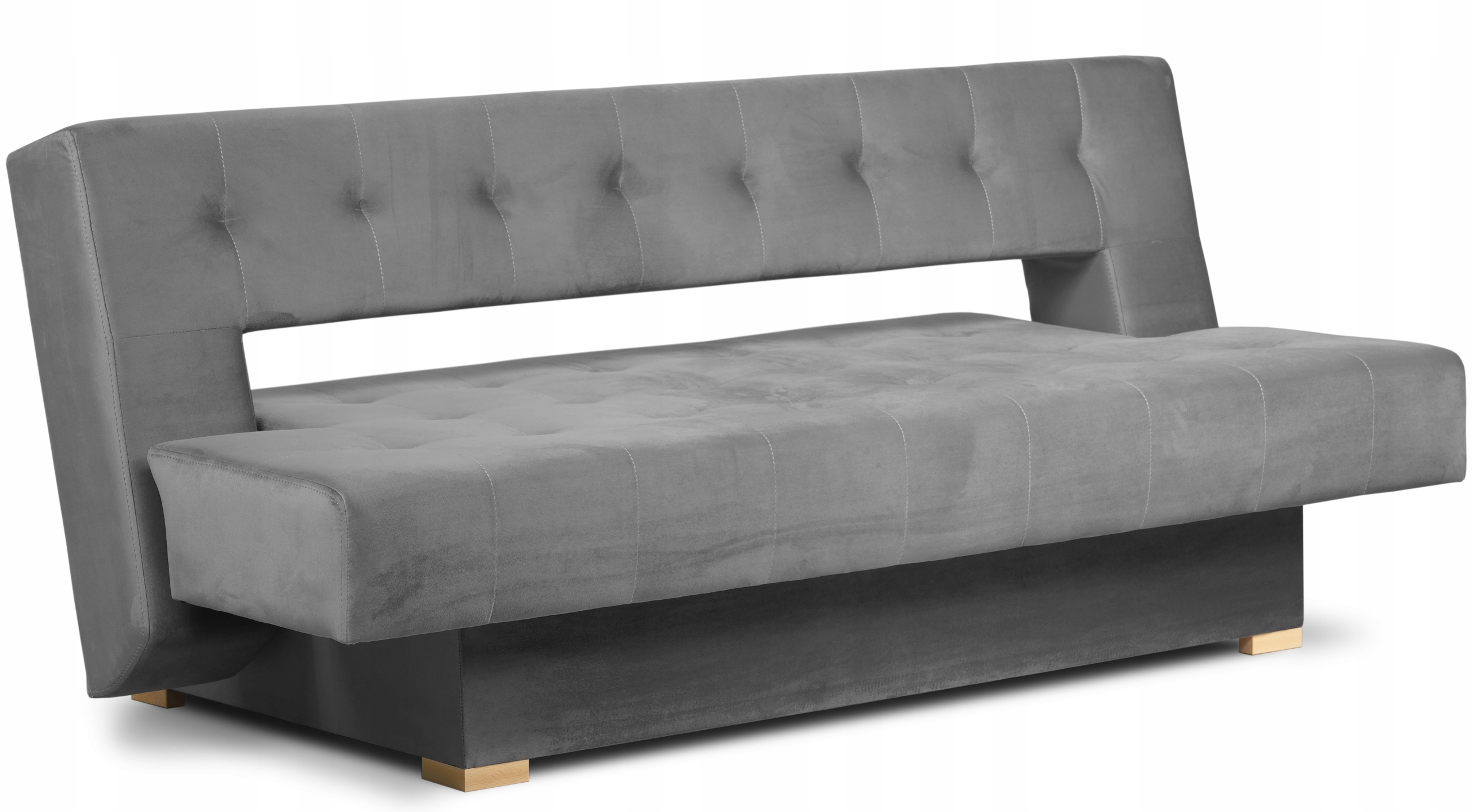 Pohovka Joker Rozkládací pohovka s úložným prostorem Šedá s funkcí spaní