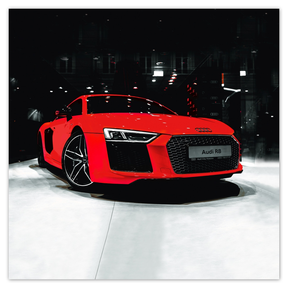 

Fototapety flizelina 208x208 Czerwone Audi R8