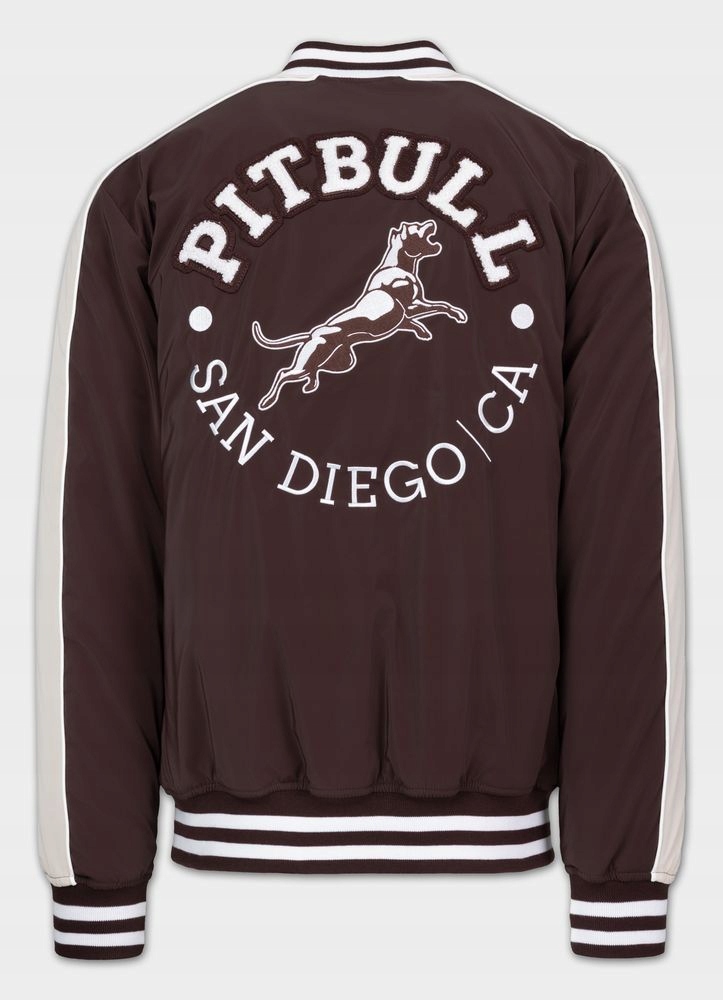 Męska Kurtka przejściowa Pitbull bejsbolówka Manolito Naszywka lampasy