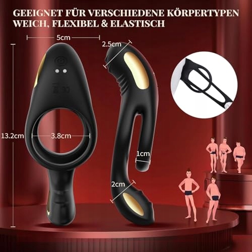 DUREX Wibrator Penisring Dla Par 10 Trybów Wibracji Masażer Erotyczny — miniatura 5