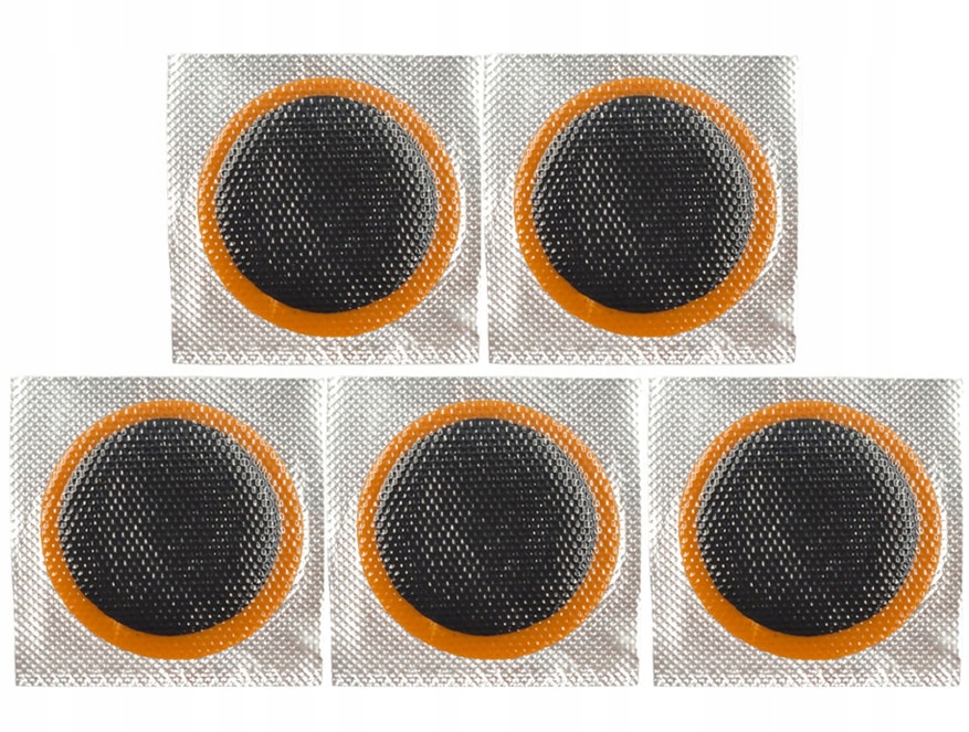 

5x łatka rowerowa do naprawy dętki, okrągła 25mm