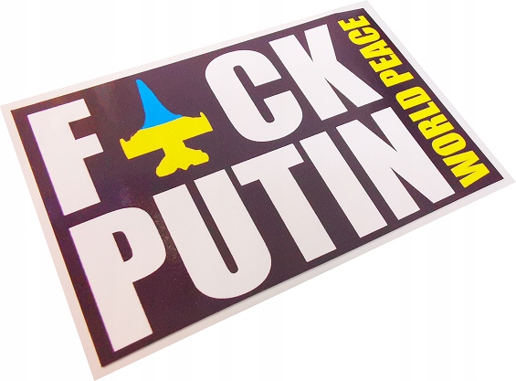 

Naklejka naklejki Samolot Fu*k Putin World Peace