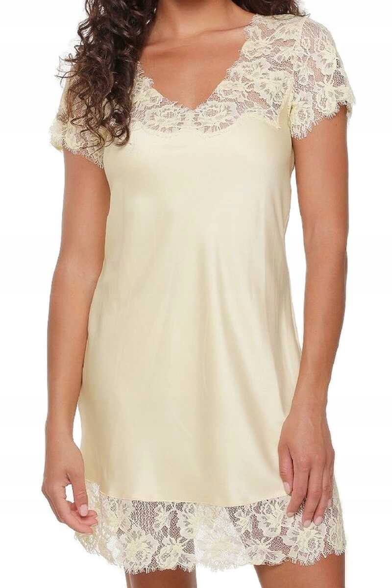 LingaDore Košile noční saténová 7011S french vanilla M