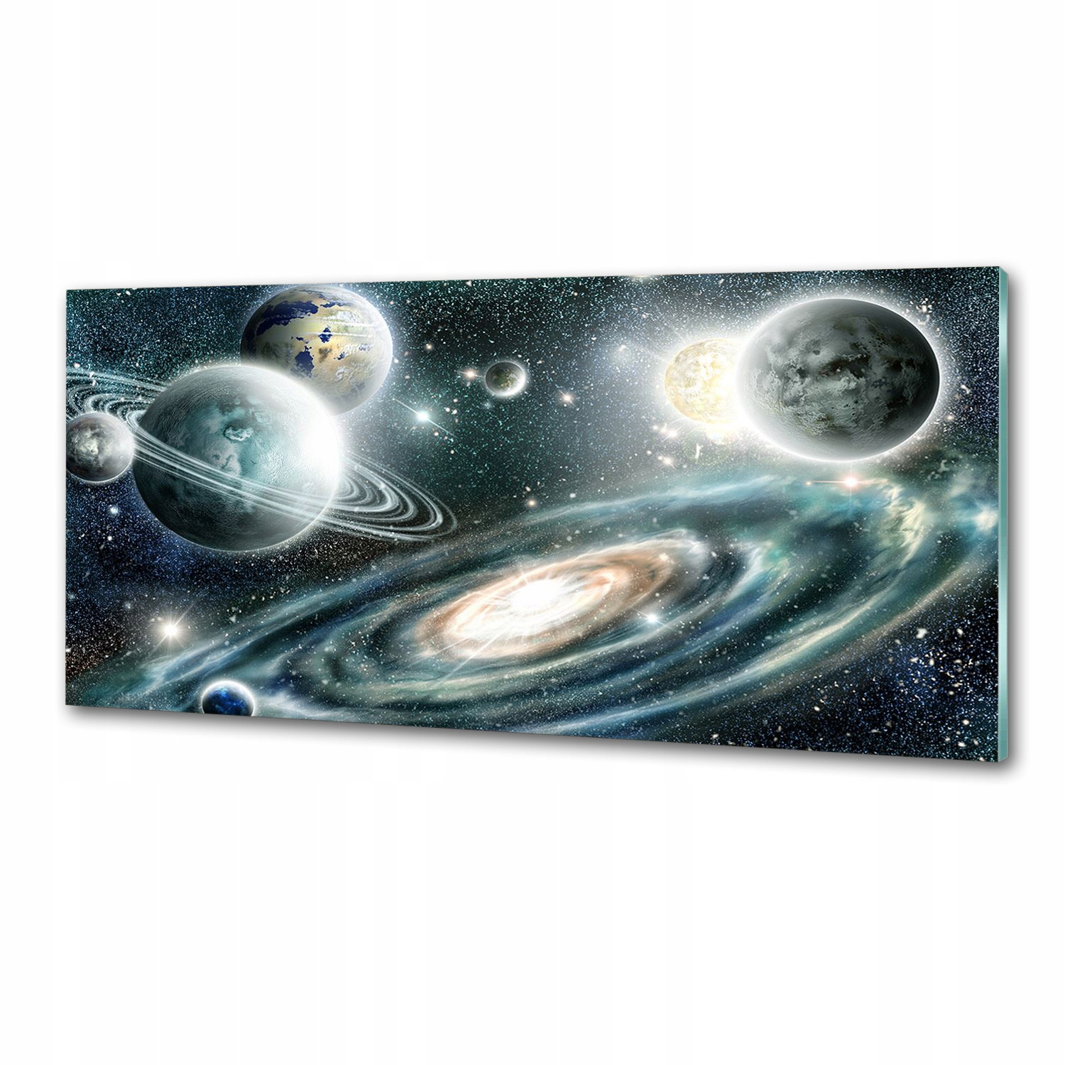 Panel do kuchyně Sluneční soustava 125 x 50 cm Lepidlo