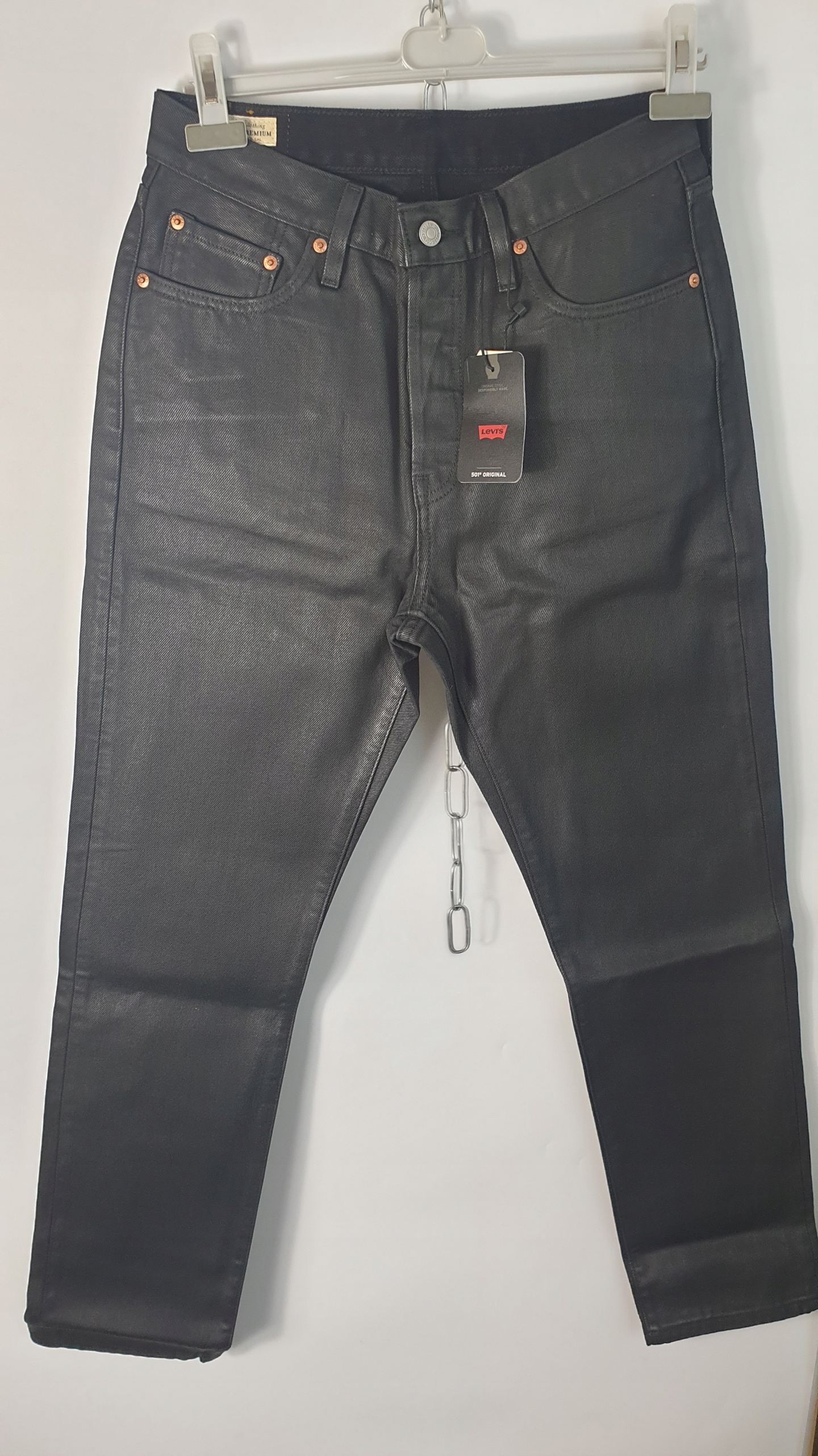 Levi's W24 L32 Černé Džínové Kalhoty