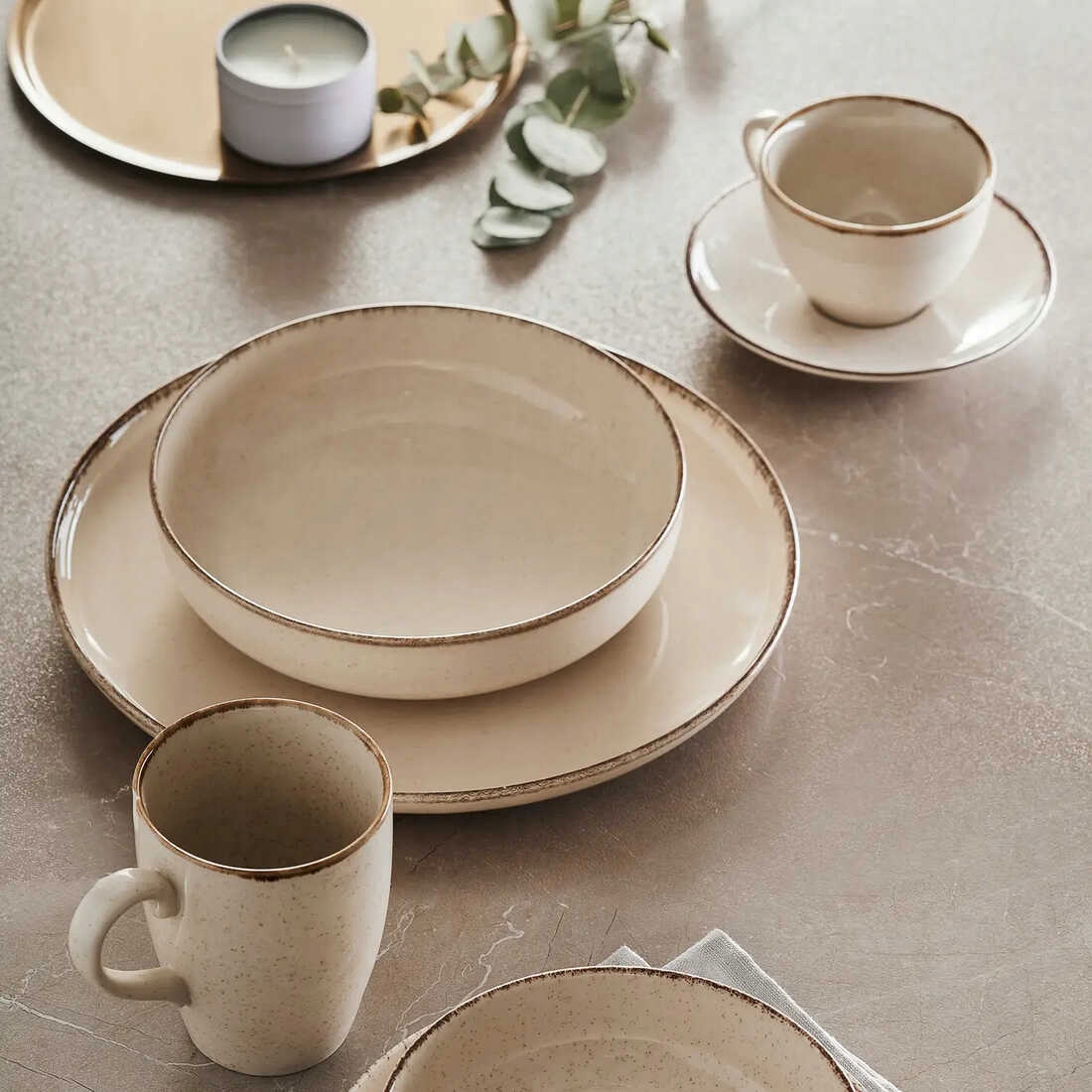 TALERZ MISKA DO ZUPY BEŻOWY CRAFT AMBITION 20 CM Marka Ambition