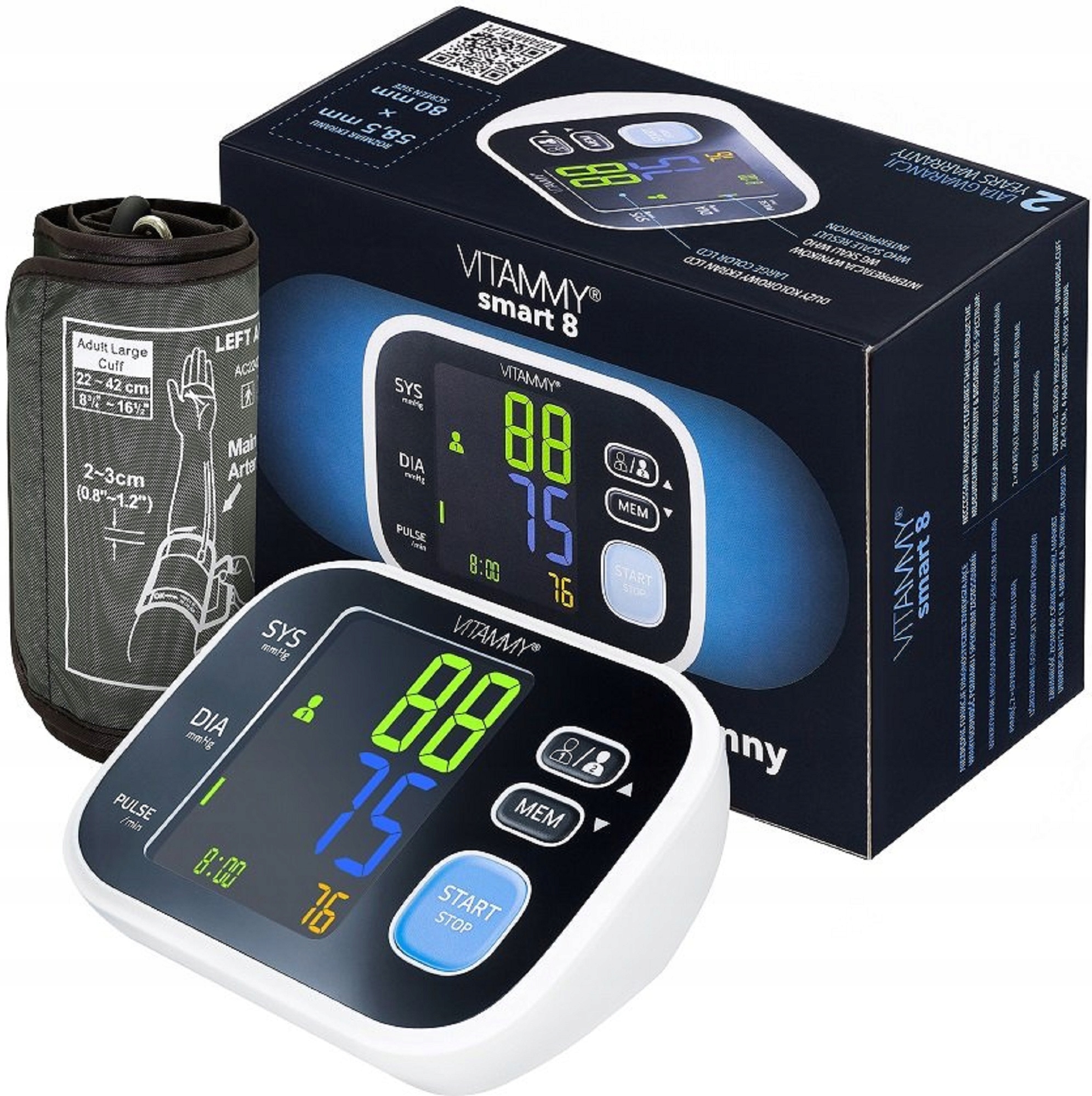Ciśnieniomierz naramienny Vitammy Smart 8