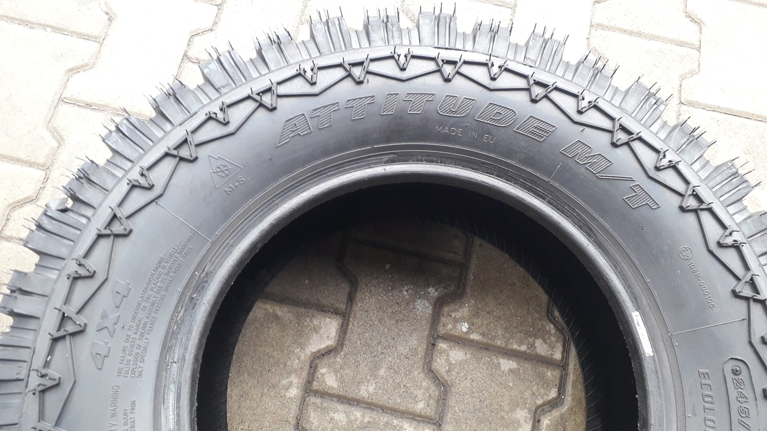 4x OPONY 245 75R16 KOPIA WRANGLER OFF ROAD M S Tire width 245 mm